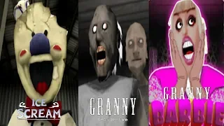 Ice Scream VS Granny Chapter Two VS Barbie Granny Funny Experiment Moments Horror Gameplay