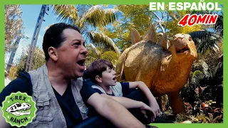 Parque de T-Rex | ¡Mundo Jurásico, el paseo! Parque temático de dinosaurios para niños