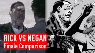 Rick VS Negan Finale Comparison - TV Show VS Comic Book (The Walking Dead Season 8)