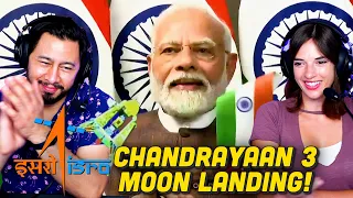 INDIA'S CHANDRAYAAN 3 LANDS ON THE MOON Reaction!
