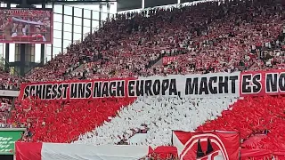 1. FC Köln vs. VfL Wolfsburg: Hymne und Choreografie vor dem Spiel