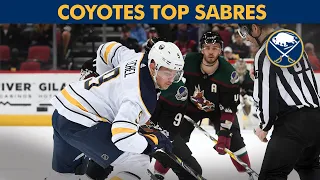 Buffalo Sabres Lose to Arizona Coyotes 5-2 On the Road