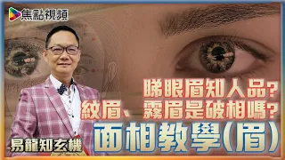 紋眉、霧眉是破相嗎？ 睇條眉知佢人品？ #面相教學 《易龍知玄機》 EP157 20211202