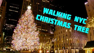 Walking NYC / Rockefeller Center Christmas Tree / Saks Light Show / 5th Ave / Tour / 2021