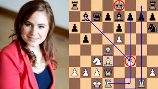 Magnus Carlsen is defeated in 19 moves by Judit Polgár!