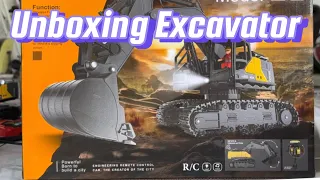 Unboxing RC Excavator Alloy Mainan Anak Kecil Super Keren Bisa Garuk Pasir