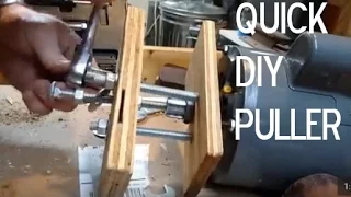 DIY Puller- Remove a Gear or Pulley from Motor Shaft in 15 minutes