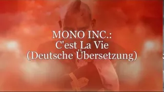 MONO INC. - "C'est La Vie" (Deutsche Übersetzung)