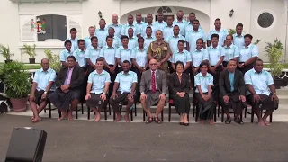 Fijian President receives itatau from Fiji's Men's and Women's team