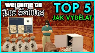 TOP 5 ZPŮSOBŮ, JAK SI VYDĚLAT PENÍZE NA WTLS | GTA SAMP