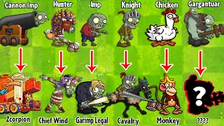 PvZ 2 Discovery - Every Zombies Evolution NOOB - PRO - HACKER Version