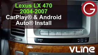 VLine Installation 2004 2005 2006 2007 Lexus LX 470 glove box Apple® CarPlay® Android Auto® - LEX4