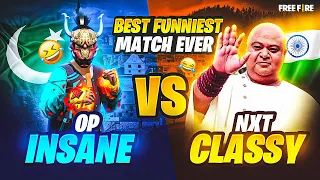 NXT CLASSY🇮🇳 Vs INSANE🇵🇰 Pt.2😂 || PAK VS IND 4vs4😱 || MOST SUSPENSE MATCH EVER🔥👽|| FREE FIRE PK💚🔥