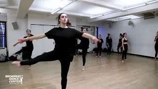 Advanced Jumps and Turns Class at Broadway Dance Center's Children & Teens Program