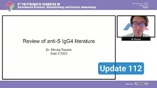 IgG4 post mRNA shots summary of all evidence - update 112 (IgG4 series part 6)