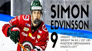 Simon Edvinsson Highlights | Top Prospect for the 2021 NHL Draft |  HD