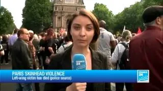 Skinhead violence: left-wing victim has died, meetings in Paris - 06/06/2013