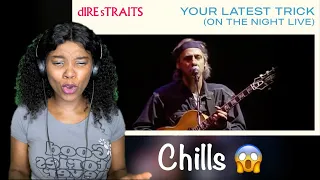 Dire Straits - 𝐘𝐨𝐮𝐫 𝐋𝐚𝐭𝐞𝐬𝐭 𝐓𝐫𝐢𝐜𝐤 [ Live on the Night ] First time hearing | REACTION