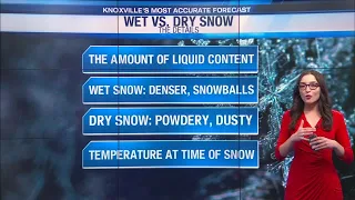 Winter Forecast: What's the difference between wet and dry snow?