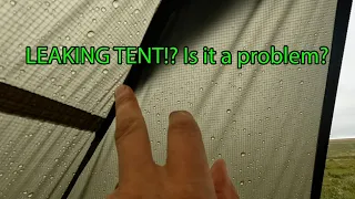 Oh NO! EPIC FAILURE | Tent leaked! How to deal with it CALMLY?  Seam sealing a tarp tent | ALL OK!