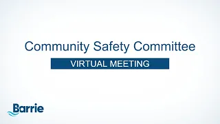 Community Safety Committee Meeting | September 19, 2023