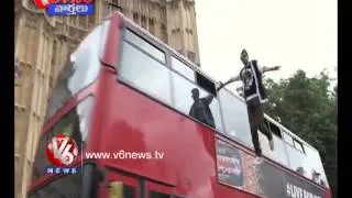 Teenmaar News -- Great Magicians Feet with Bus in London -- Dynamo