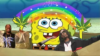 Spongebob und Patrick kiffen in der Schachtel