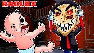 ¡ESCAPA DE LA MANSION DE SIR SCARY! 😭BEBE NOOB Y NOOBSI en Roblox