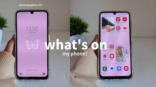 what's on my phone? samsung A24 | simple and functional ♡