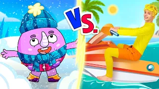 Canción del verano vs. el invierno | Canciones infantiles de preescolar | Canciones para niños