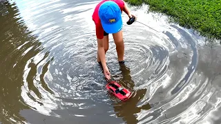 $10 Hot Wheels RC Car vs Giant Puddle