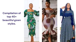 #stylish || Ankara long gown styles