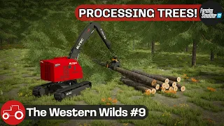 Buying A Tree Harvester, Processing Trees & Buying The BGA - The Western Wilds #9 FS22 Timelapse