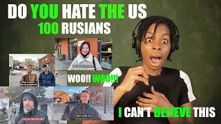 FIRST TIME SEEING Do you hate the US? 100 Russians REACTION.