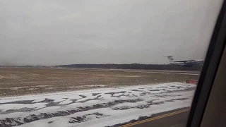 Взлёт Ил-76МД RA-76804 в Пулково 10.12.2018