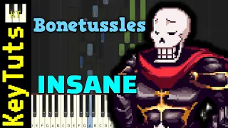 Bonetussles [Undertale: Royal Papyrus] - Insane Mode [Piano Tutorial] (Synthesia)