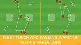 First Touch And Passing Warm-Up Drill | Football/Soccer