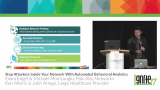 Stop Attackers Inside Your Network With Automated Behavioral Analytics