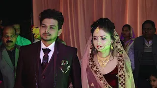 BEST COUPLE ENTRY IN MARRIAGE RECEPTION PARTY.SUN MERI SHEHJADI.