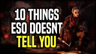 ESO 10 Things the Game Doesn't Tell You for Beginner