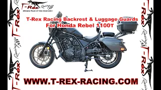 T-Rex Racing Backrest And Luggage Guards For Honda Rebel 1100T