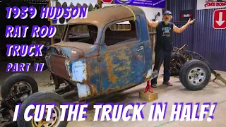 Building custom rear frame rails for air suspension - 1939 Hudson Rat Rod Part 17