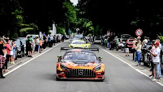 CrowdStrike 24 Hours of Spa 2023 Parade from Town Centre to Circuit (Raw 1080p 60fps)