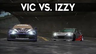 NFS Most Wanted - Toyota Supra (Vic) vs. Mazda RX-8 (Izzy)