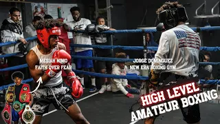 BEAST! Elite Amateur Boxer Shows FIRST RATE Skills In Sparring!