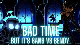 (INDIE CROSS) Bad Time But it's Nightmare Sans VS Bendy | FNF Cover