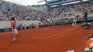 Le court Suzanne Lenglen comme si vous y étiez ! - Roland Garros 2022 - John Isner vs Quentin Halys
