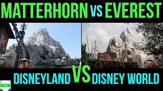 Matterhorn Bobsleds Vs Expedition Everest - Disneyland Vs Disney World - Full Ride POV 2017