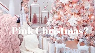 40 Pretty Pink Christmas Decorations ideas💝