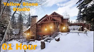 Epic cold snowstorm at the Inn| howling blizzard sounds|  heavy snowstorm sounds for sleep, study.